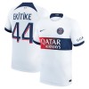 Maillot de Supporter Paris Saint-Germain Ekitike 44 Extérieur 2023-24 Pour Homme